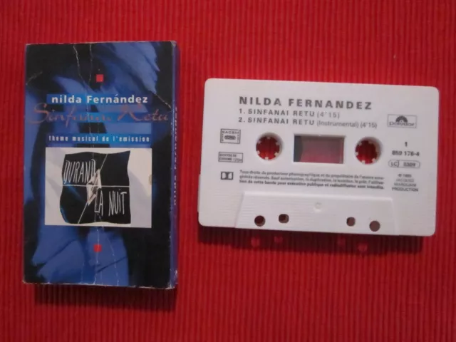 Cassette Audio K7 2 Titres Nilda Fernandez Sinfanai Retu Tape