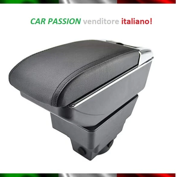 Bracciolo Centrale Per Golf 4, Bora, New Beetle - In Similpelle Beige, Con Vano Portaoggetti