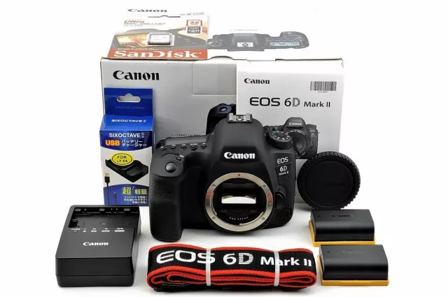 Canon EOS 6D Mark II 1461 shots 26.2MP Digital SLR Camera [Top Mint in Box]