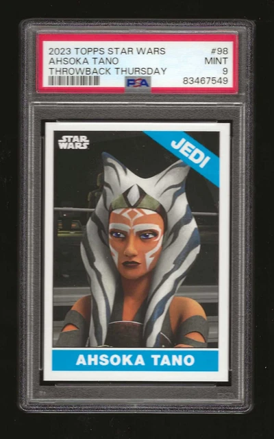 2023 Topps Star Wars Throwback Thursday # 98  Ahsoka Tano  Psa 9 Mint
