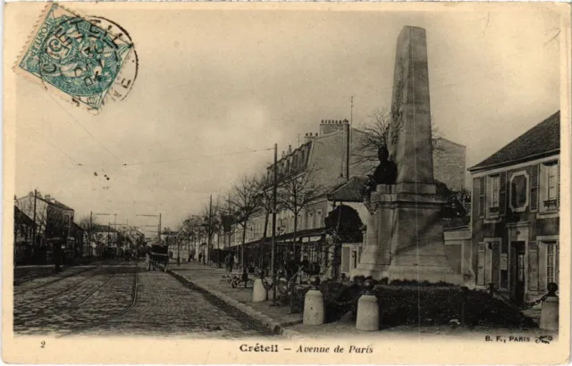 CPA AK Creteil Avenue de Paris FRANCE (1282345)