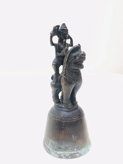 Ancienne Cloche en Bronze Indonesie Java Bodhisattva
