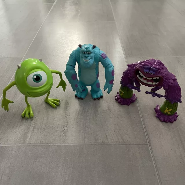 Disney Pixar Monsters Inc University Figures - Mike Wazowski, Sulley & Friends.