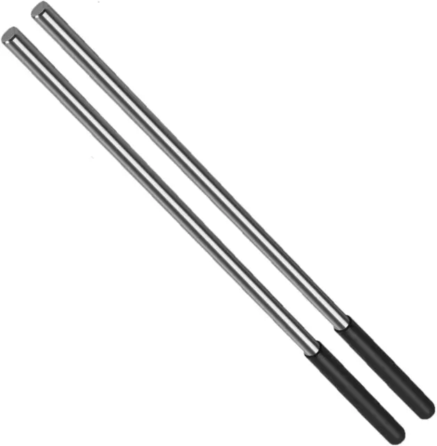 2 Packs of Winding Rods with Non-Slip Rubber Handle for Torsion Springs/Solid or