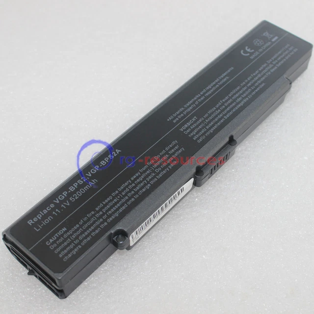 Battery for Sony Vaio VGP-BPS2 VGP-BPS2B VGP-BPS2C VGP-BPS2A 11.1V 5200mA