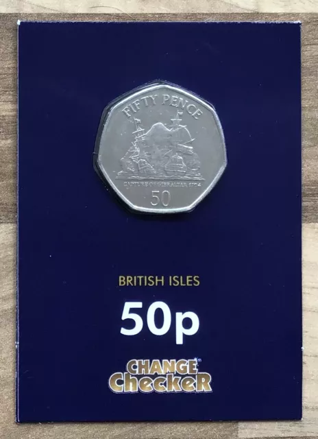 BATTLE OF TRAFALGAR 50p 2011 (RARE DATE) GIBRALTAR BRITISH ISLES CHANGE CHECKER