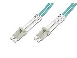 3 cavi patch DIGITUS FIBRA OTTICA LC/LC 50/125um 2 m multimodale duplex senza alogeni con Mes