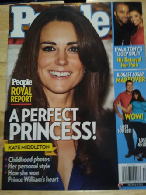 KATE MIDDLETON PRINCE WILLIAM People Magazine December 6, 2010 12/6/10 ~~ B-1-1