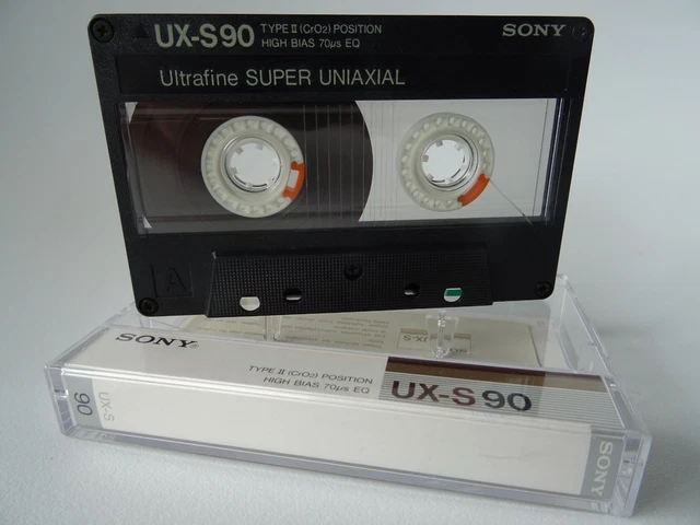 2 Cassettes Audio Sony UX-S 90, Chrome Super Type II, Hight Bias, Neuves Sous Blister