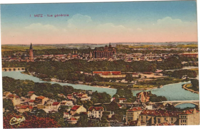 57 - cpa - METZ - general view