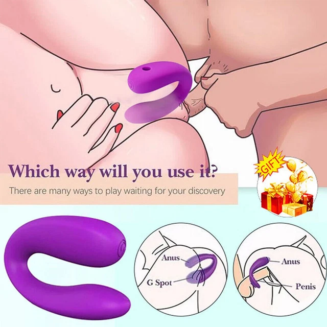 Rechargeable-Clit-Vibrator-G-Spot-Dildo-Rabbit-Anal-Adult-Sex-Toy-Couples-Women