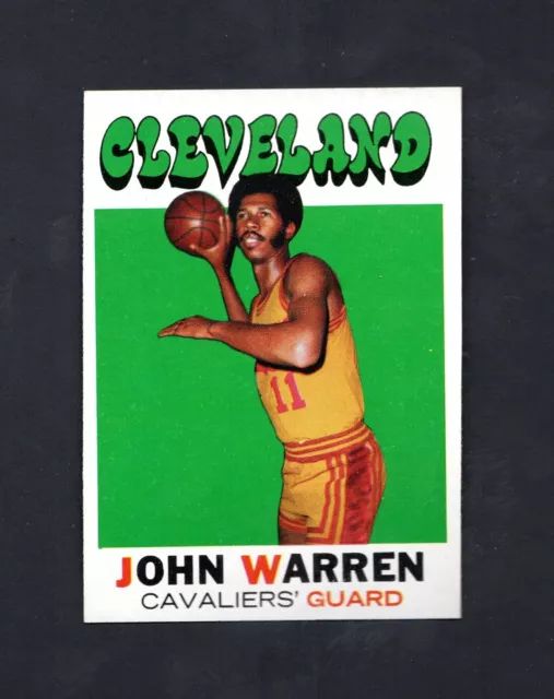 1971 Topps John Warren #118 ~~ High Grade  ~ Cleveland Cavaliers ~  Set Break!