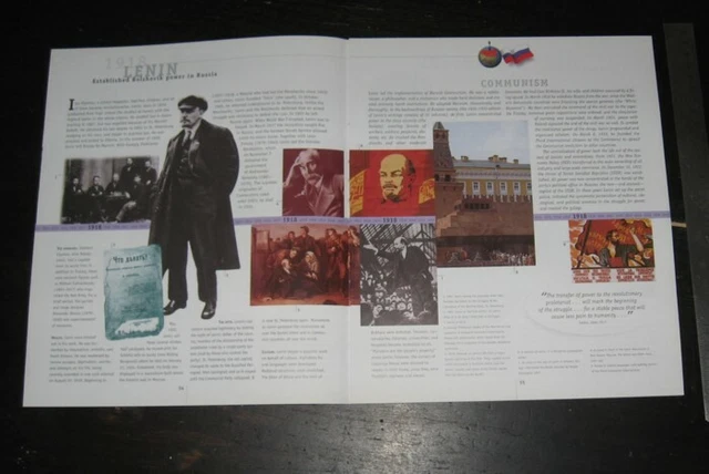 ICONS OF THE CENTURY Nikolai Lenin original TWO pages PHOTOS info facts