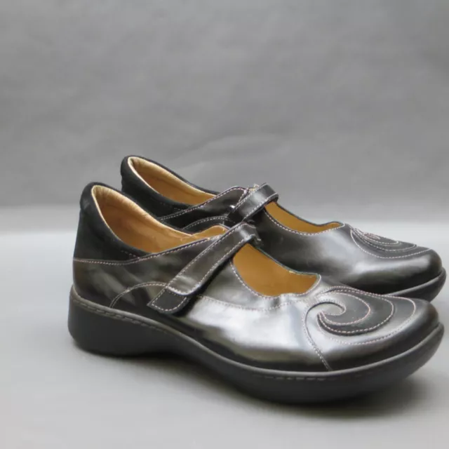 Naot Sea Mary Jane Flats Womens Size 11 Black Leather Comfort Clogs Shoes