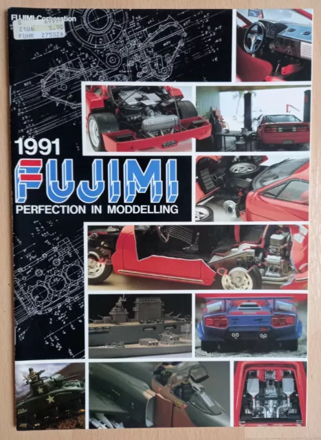Fujimi Modell Bausätze Katalog 1991 Modellbau, Schiffe, Panzer, Militär, Diorama