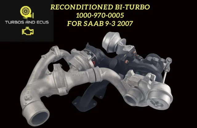 Bi-Turbocharger for Saab 9-3 2007 1.9 1000-970-0005