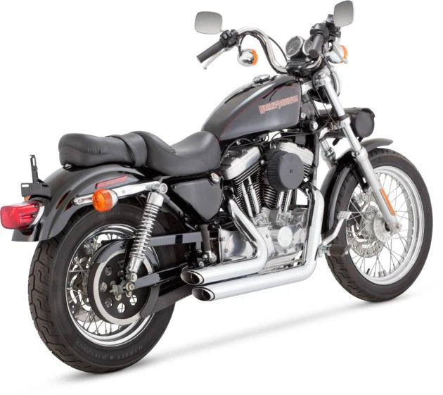 Vance & Hines Shortshots Staggered Full Exhaust System Chrome #17223