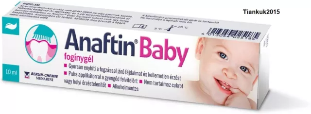 Anaftin Baby Teething Gel +Soft Silicone Applicator 10ml