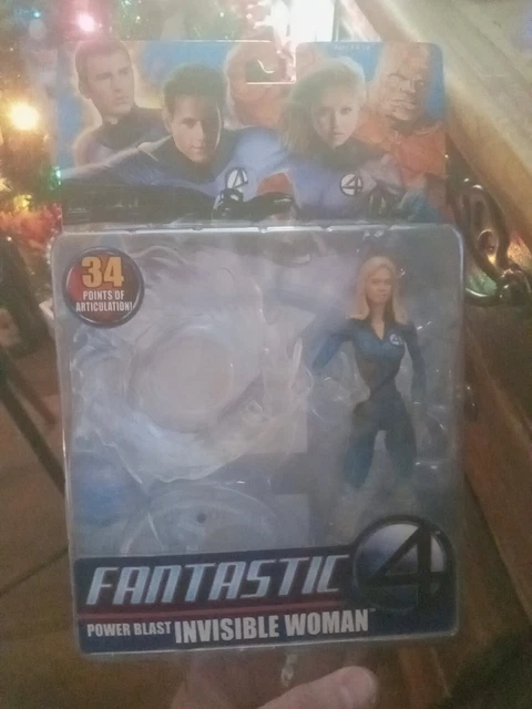 2005 Toy Biz Marvel Fantastic Four Power Blast INVISIBLE WOMAN Action Figure NIP
