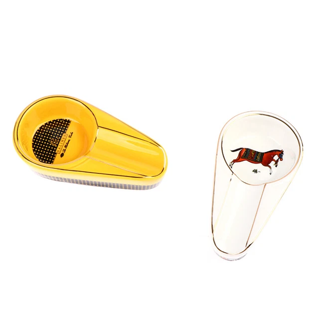 Cenere sigaro ceramica posacenere portatile per portasigari singolo COHIBA