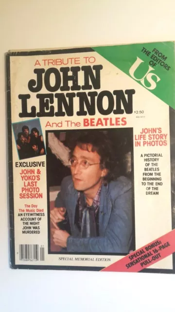 JOHN LENNON RIVISTA-MAGAZINE-A Tribute To John Lennon and The Beatles US 1980-4+