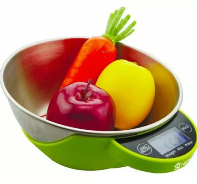 BALANCE DE CUISINE bol inox 5 kg max en ml et grammes precision 1 g