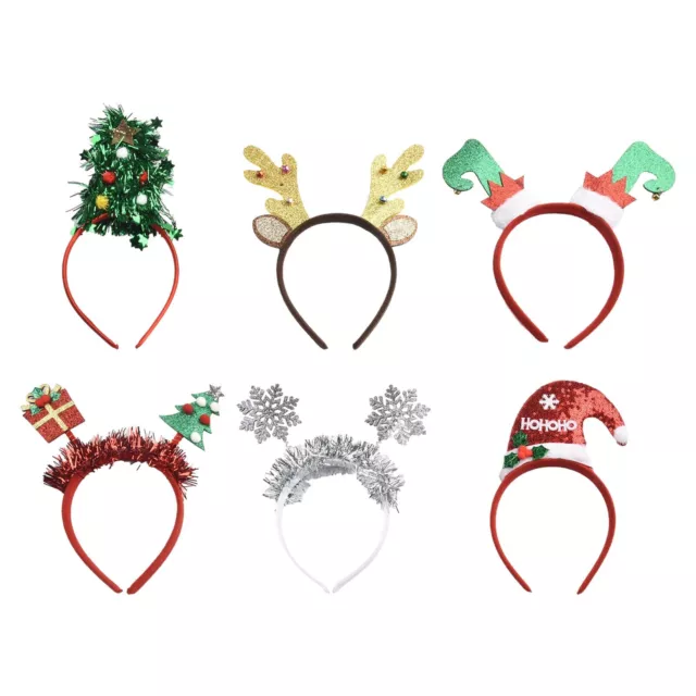 Feiern Sie die Feiertage stilvoll mit diesen weihnachtlichen Stirnbändern 6er Set