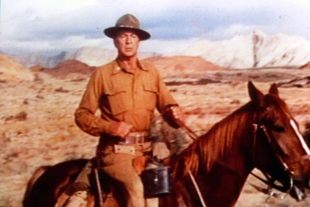 SIE KAMEN NACH Cordura Gary Cooper 1 Dia 5x5cm gerahmt (4084) EUR