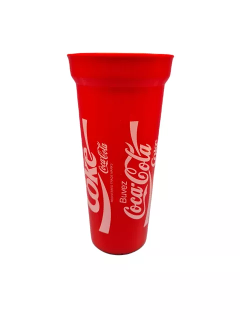 Coca Cola Festival Becher, Cup Freizeitpark Kunsstoff Retro Plastik Retro Design