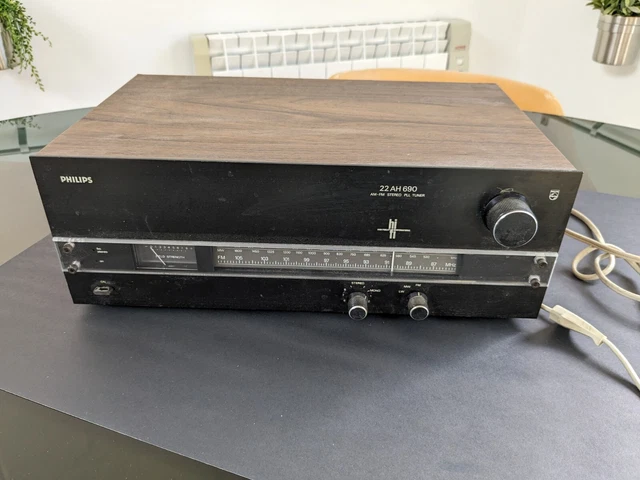 SINTONIZZATORE PHILIPS 22AH690 SILVER AM FM USATO VINTAGE
