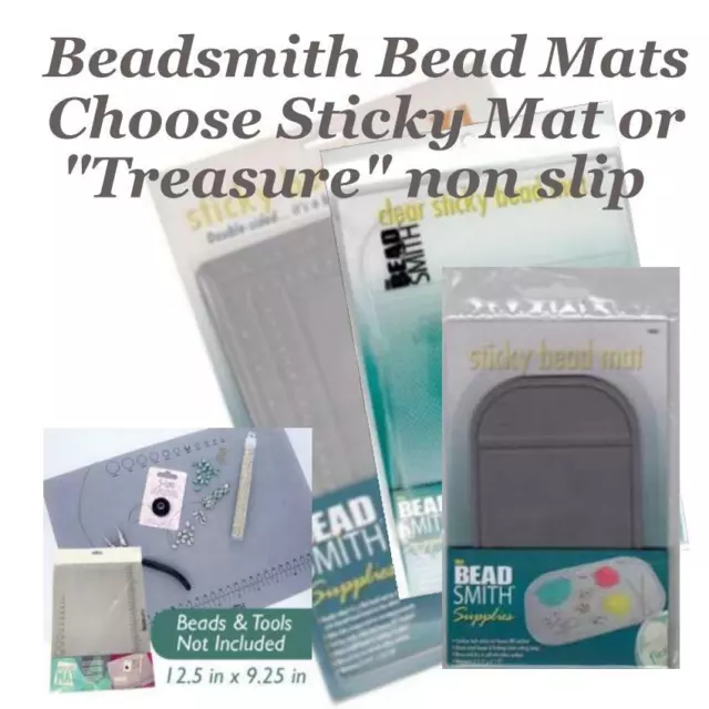 Beadsmith Bead Mat, choose Sticky or Treasure Jewellery Beading Work Surface