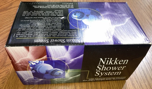 Nikken Shower System 2116 Hecho en EE. UU. cabezal de ducha de filtración de cloro avanzado