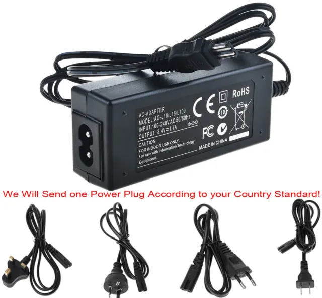 AC Adapter Power Supply for Sony DCR-PC6E, DCR-PC8E, DCR-PC9E Handycam Camcorder