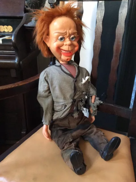 VINTAGE ORGINAL MR PARLANCHIN Cremeal Ventriloquist Dummy Puppet