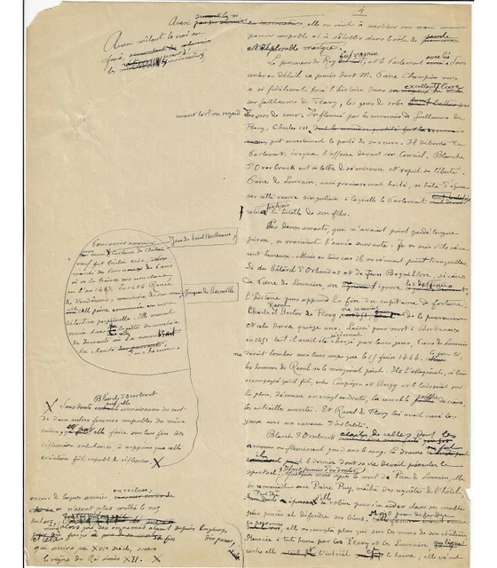 Manuscrit Autographe Inédit Émile Hinzelin 9 Pages - Thème Littérature, écrivain Lorrain, Rare