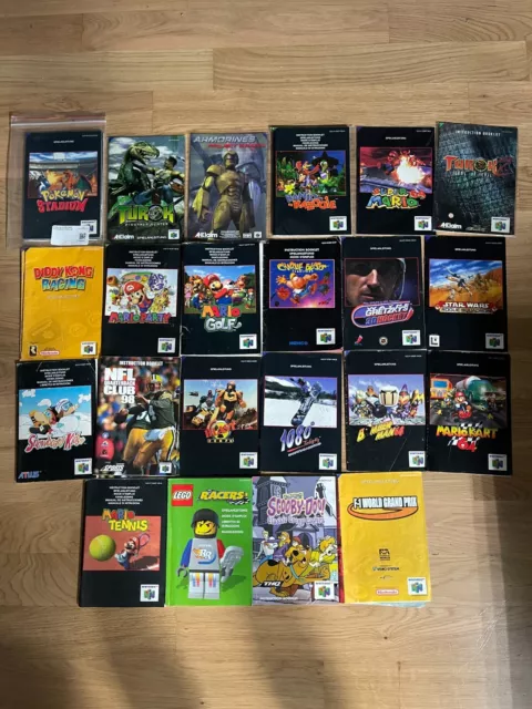 N64 Nintendo 64 Spieleanleitung Spielanleitung Anleitung Auswahl Pokemon Mario