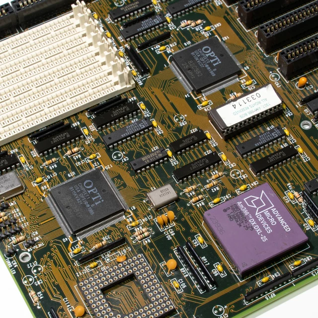 AT Mainboard Motherboard AMD 386DX  386er 25MHz DOS ISA RETRO