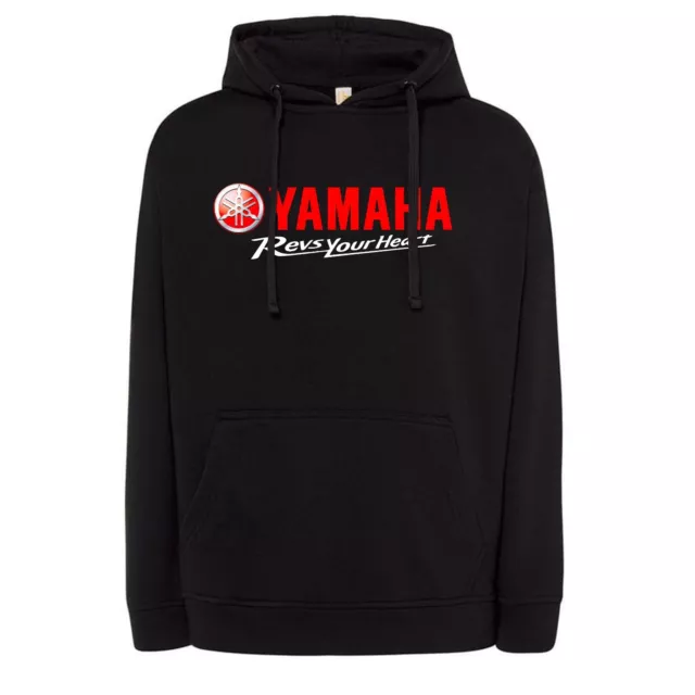 Felpa personalizzata Yamaha con cappuccio idea regalo maglia moto motocross