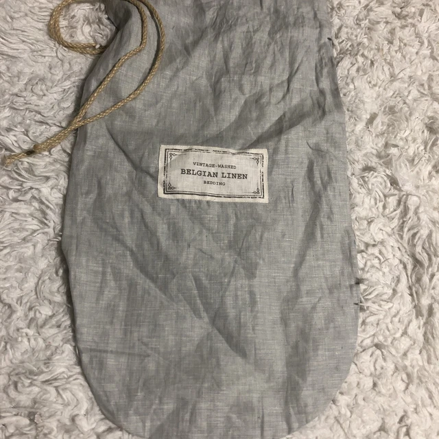 Vintage Washed Belgian Linen Storage bag only Restoration Hardware