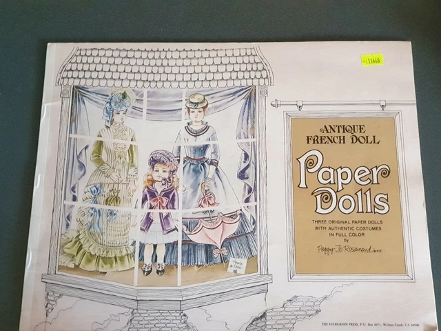 Antique French Paper Dolls 1976 Peggy Jo Rosamond Vintage 70s uncut