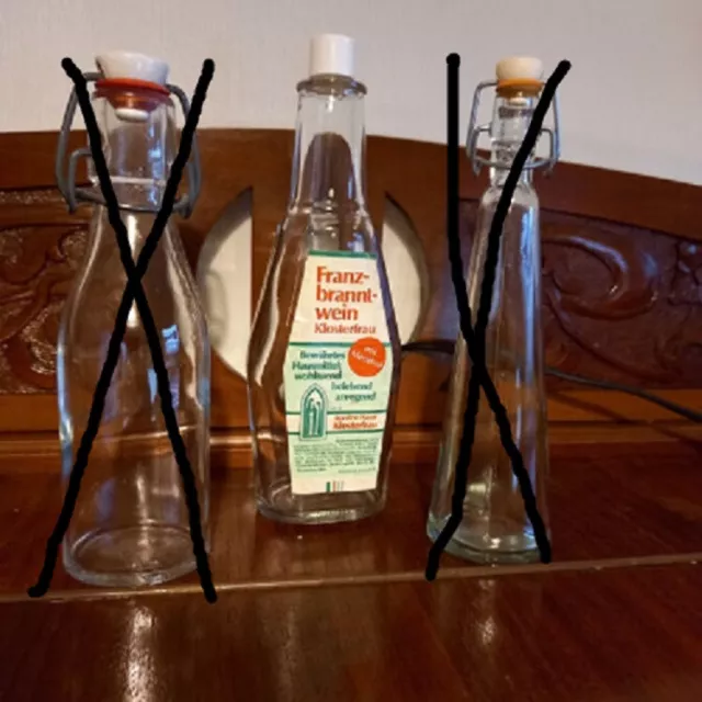 !---Für Sammler--- 1 Klosterfrau Franzbranntwein-Flasche---leer---250 ml---!