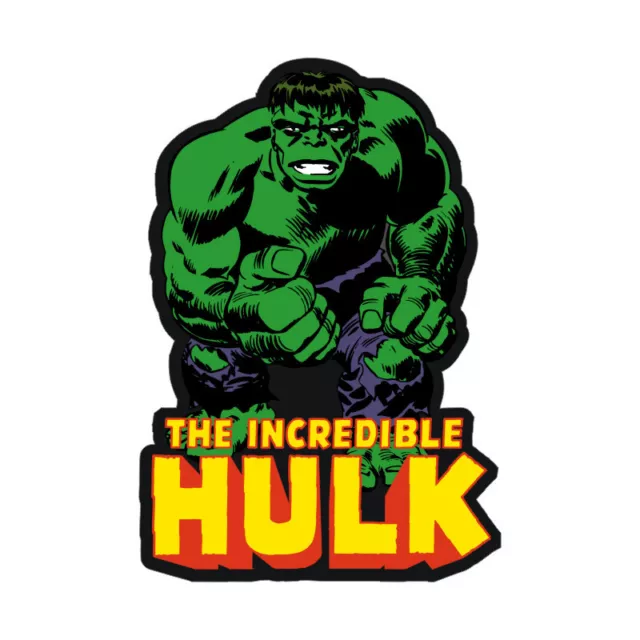 Sticker plastifié The INCREDIBLE HULK - 11cm x 7,5cm