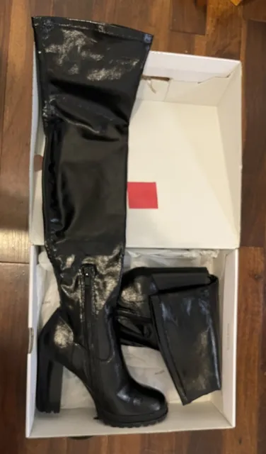 ALDO LARORELIA BLACK Thigh High Boots! Us 7.5 Eu 39 New With Box $79.99 ...