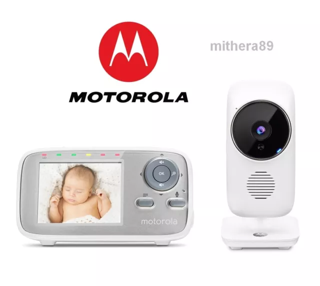 Motorola MBP483 DIGITAL VIDEO BABY MONITOR 2.8" Colour LCD Display IR CAM Camera