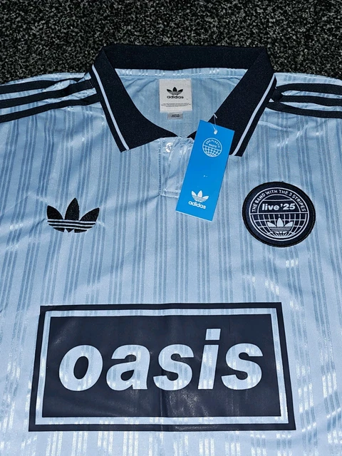 ADIDAS OASIS ORIGINALS Live 25 Tour T-Shirt, Blue, 2XL, Liam