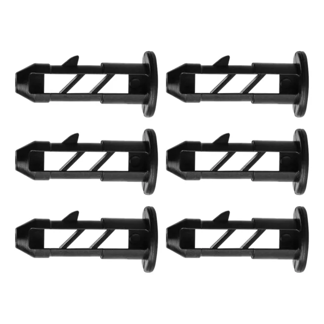 6pcs Commercial Accessories Black Plastic Wheelie Bin Lid Hinge Pin 65mm X 33mm