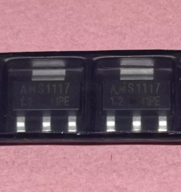 10 X Ams1117 Smd Regulador De Tensión 1.2V 1A Voltage Regulator Sot-223 Sp