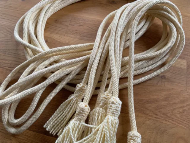4 x Zingulum für Ministranten hellbeige mit Quasten - NEU!