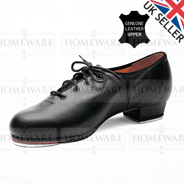 Bloch Mens Jazz Tap Shoes Dance Genuine Soft Leather Upper Lace Up New S0301M Uk 2