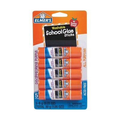 Elmer's Glue For School Sticks No Tóxicos Lavables 5 Ct Cada Uno (1)